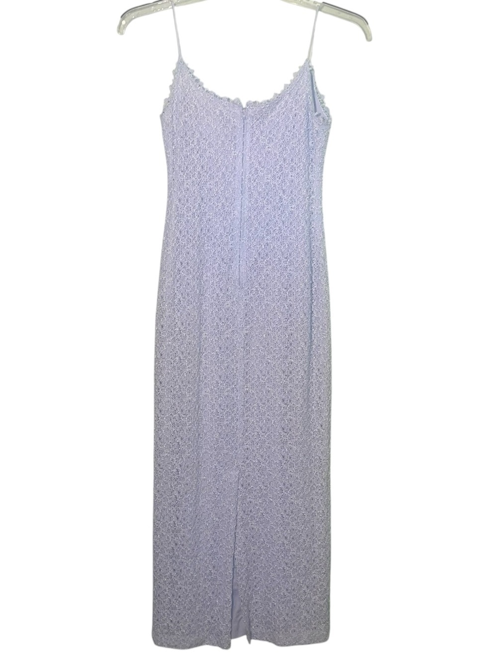 Alex Evenings floral lace slip dress with delicate spaghetti straps. Size 6 GUC - Picture 4 of 7